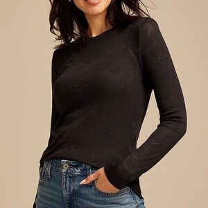 Maurice’s Floral Jacquard Mesh Top